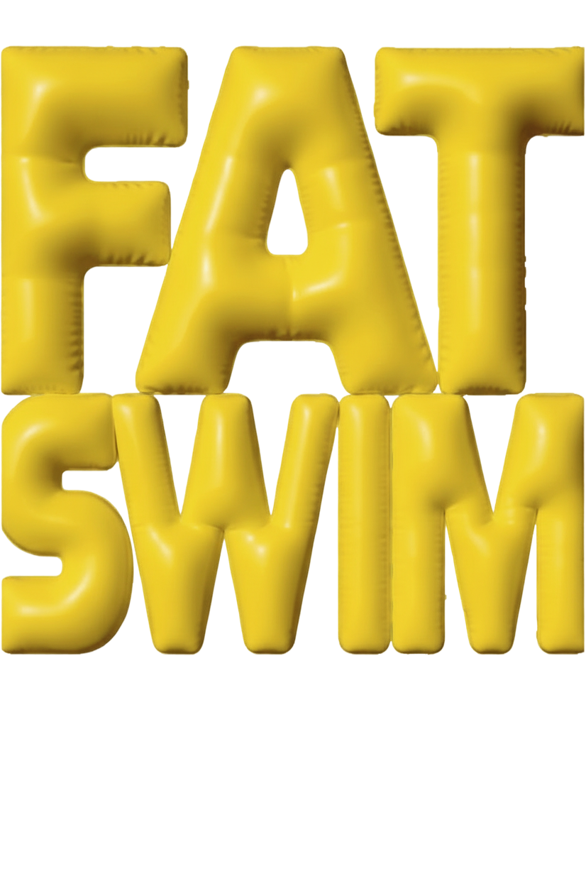 bulbous inflated letters that spell out "fat"